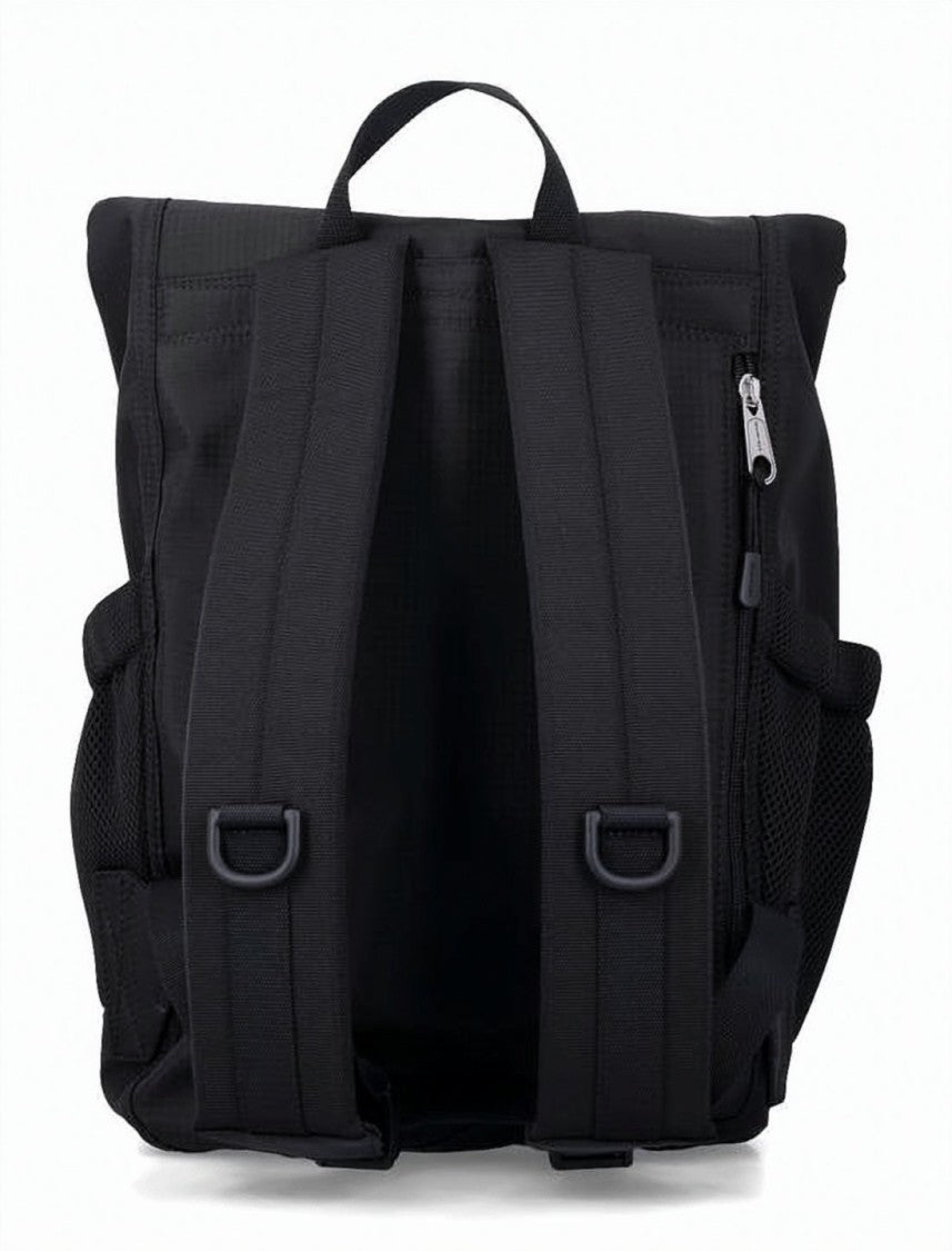 Balenciaga Nylon Backpack With Zippered Flap Top