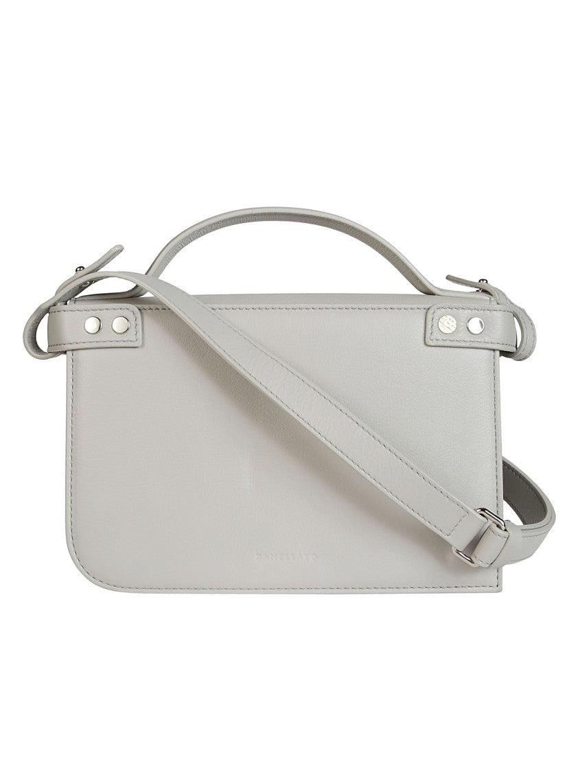 Zanellato Structured Leather Handbag With Metallic Clasp