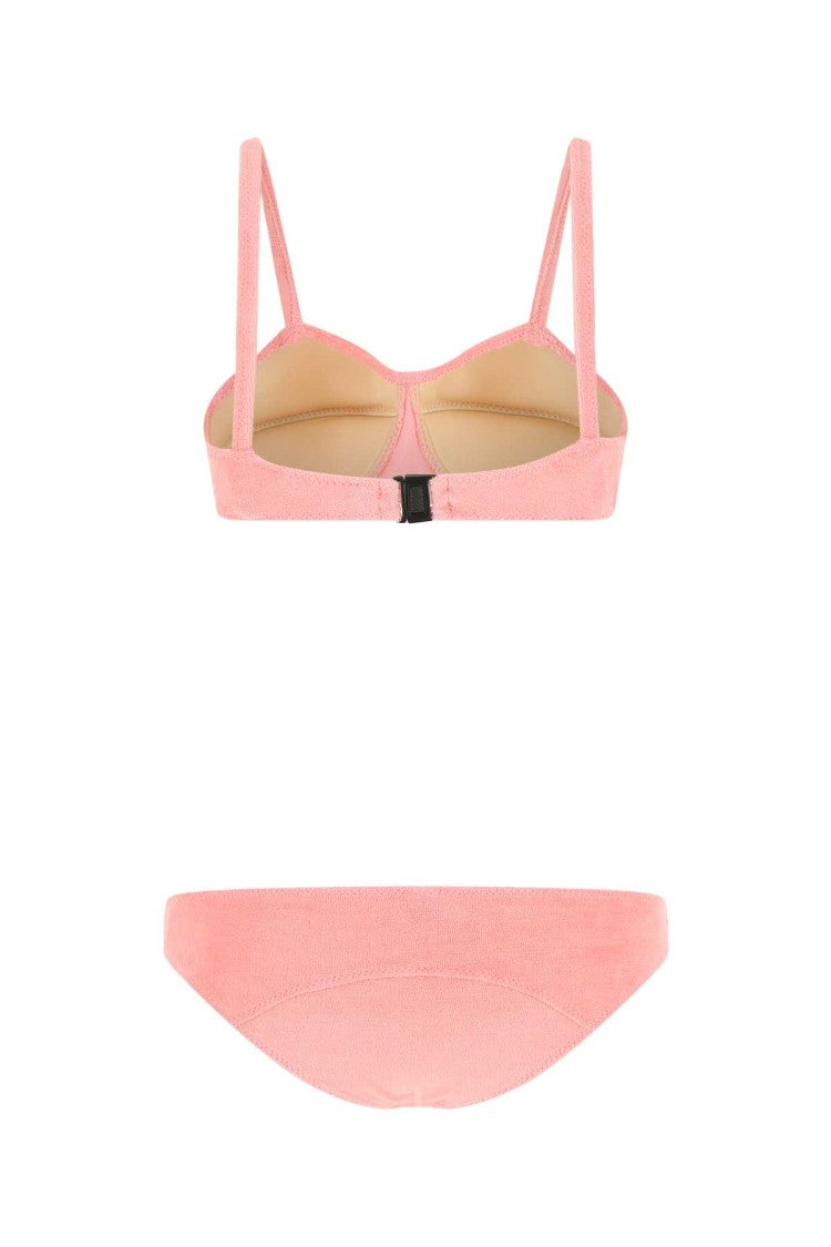 Lisa Marie Fernandez Pink Stretch Terry Goldwyn Bikini