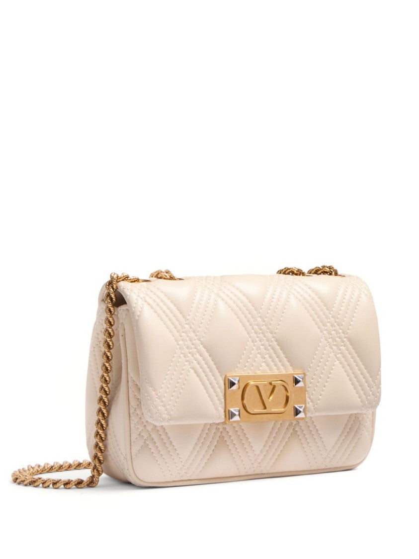 Valentino White Quilted Bag