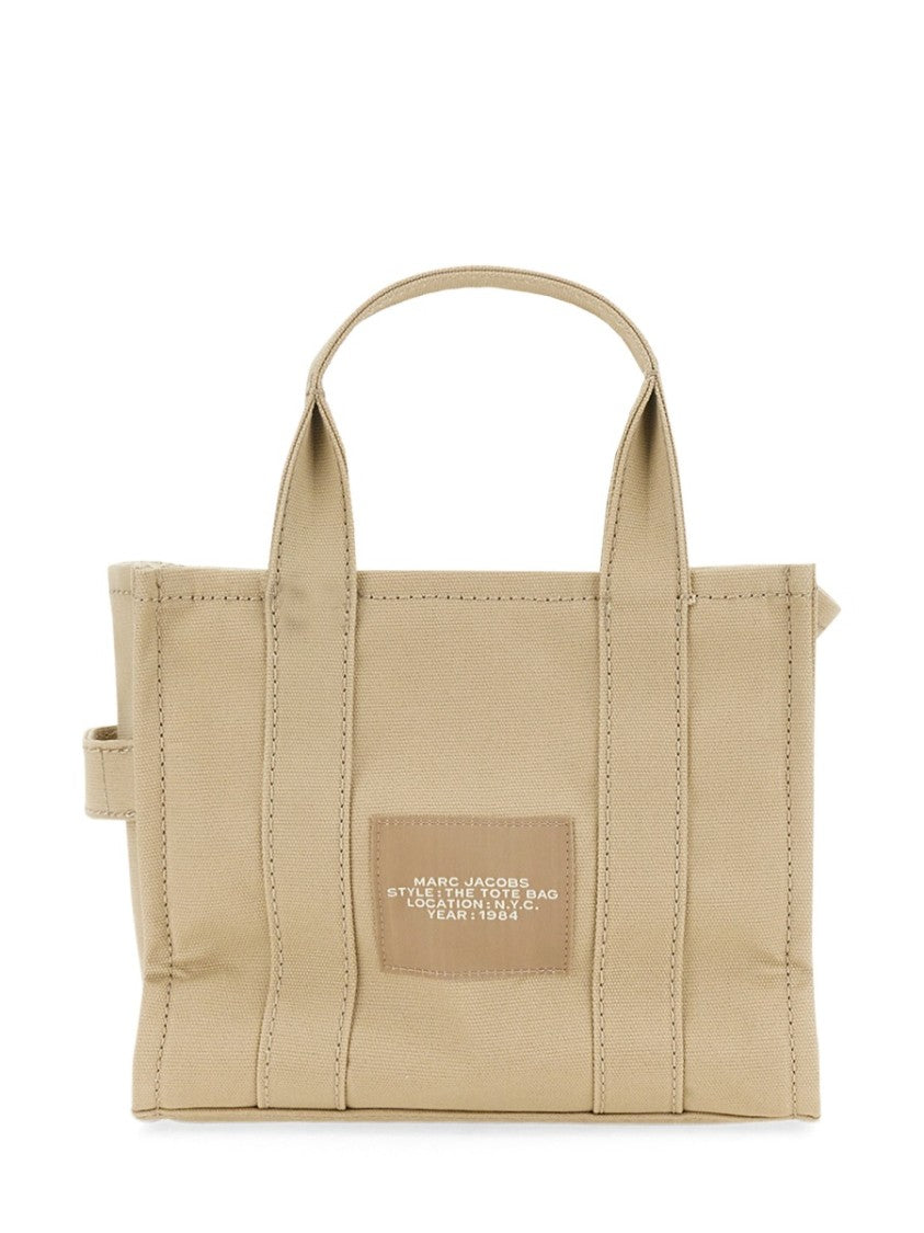 Marc Jacobs Black Cotton Canvas Small Logo Tote Bag