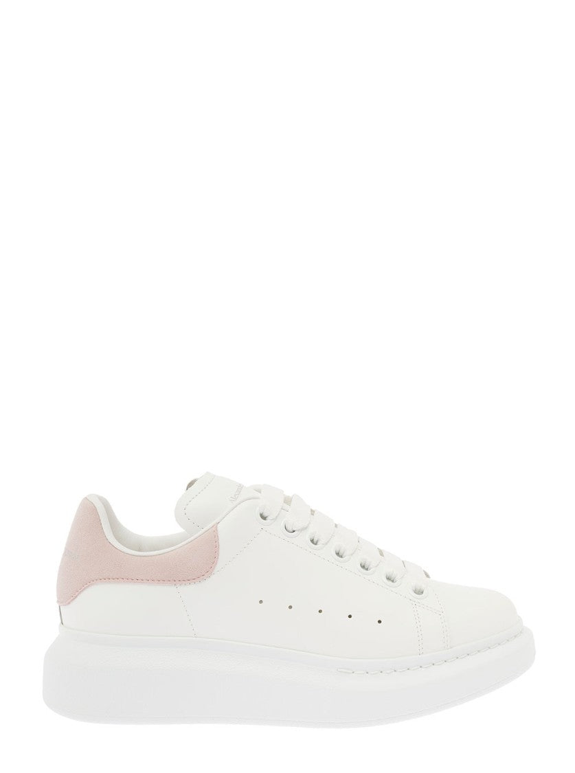 Alexander Mcqueen Woman's Oversize White Leather Sneakers