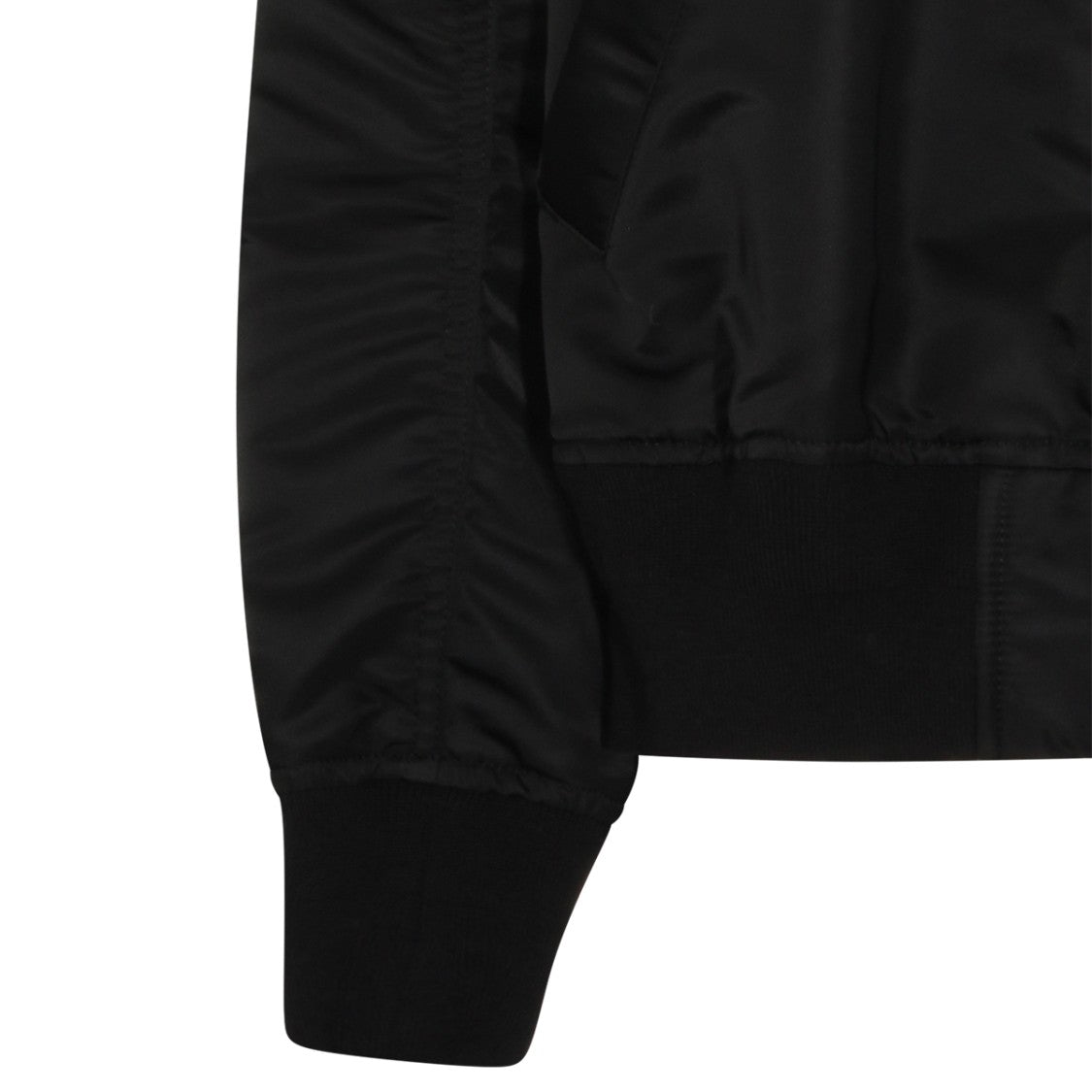 Sacai Oversized Black Jacket With Zip Fastening