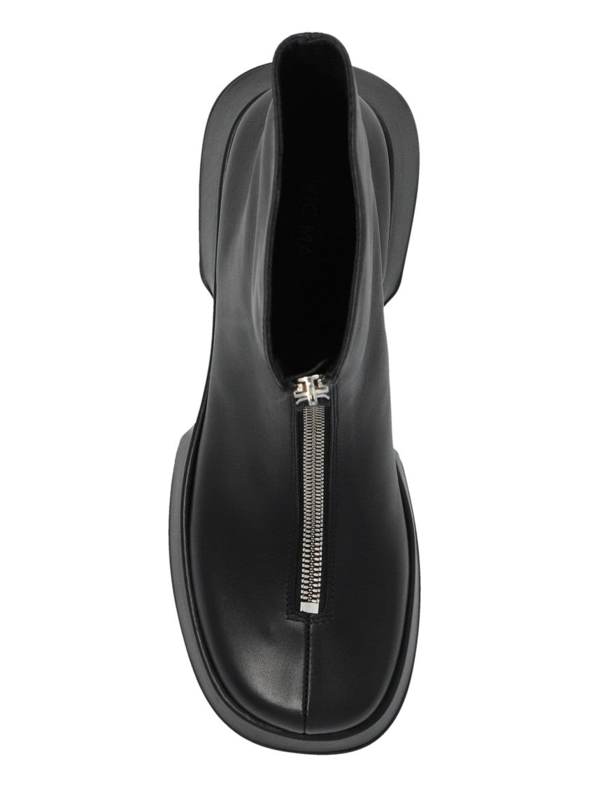 Vic Matié Ankle Boots With High Wedge Sole