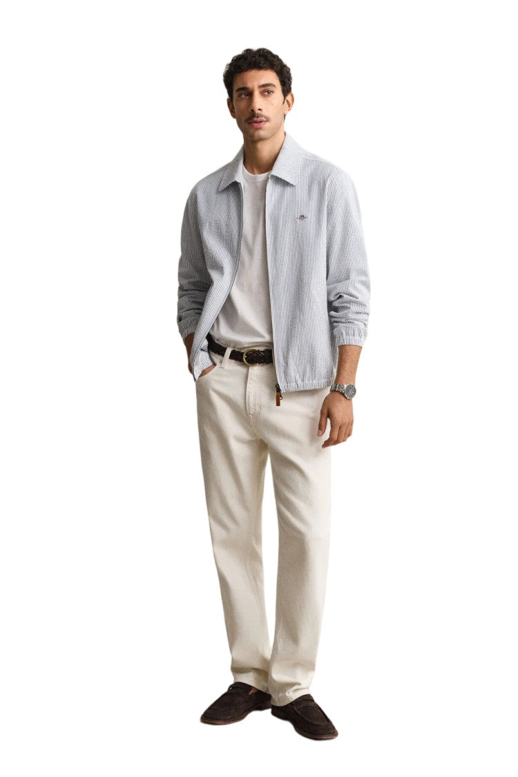 Gant Lightweight Cotton Seersucker Unlined Windcheater Jacket