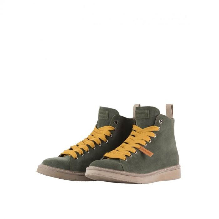 Panchic Green Ankle Boots