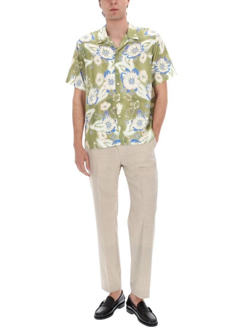 Ps Paul Smith Casual Fit Floral Camp Collar Shirt