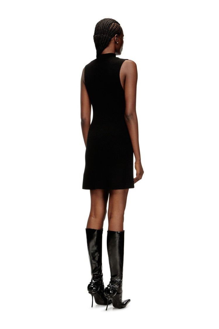 Diesel Black Crepe Mini Dress