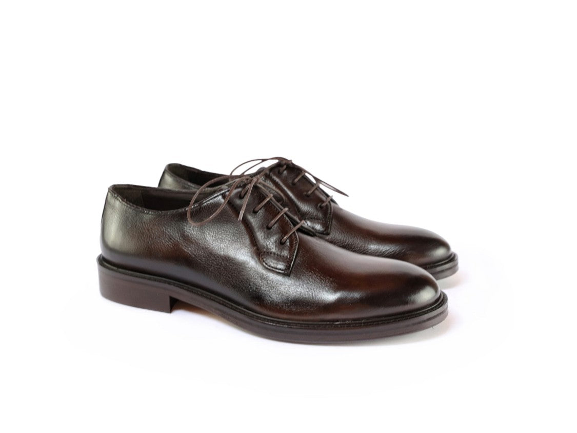 Ton Gout Derby Volpe Shoes With Polished Sheepskin Upper