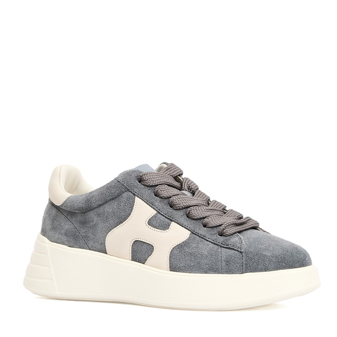 Hogan Rebel Sneakers With Gray Suede Upper