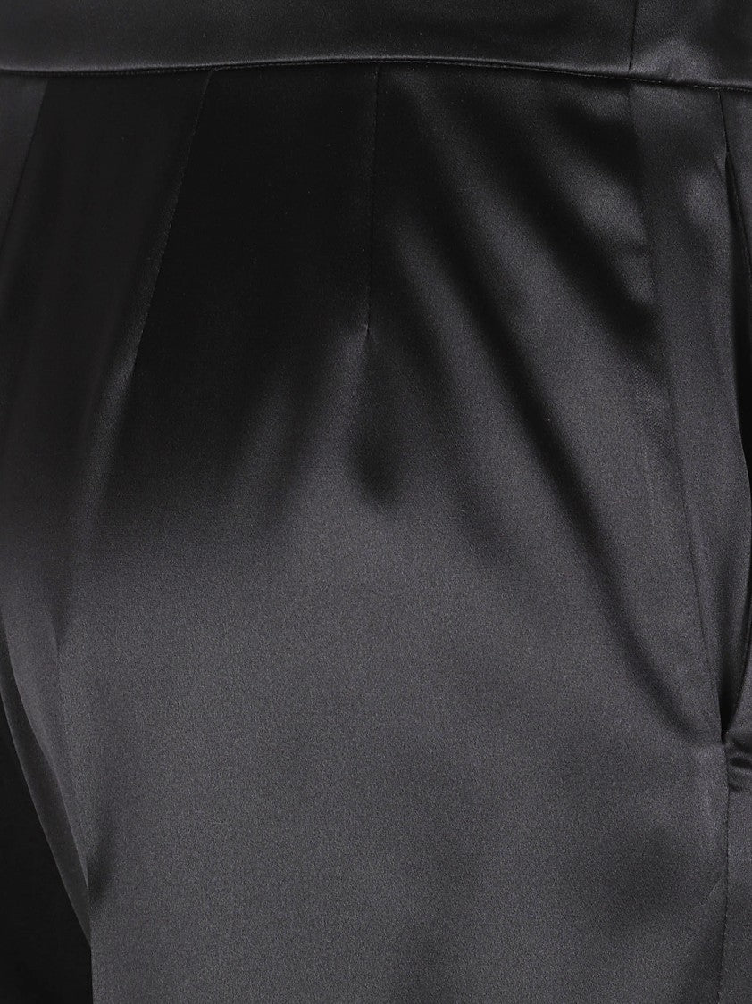 Valentino Garavani Tailored Flared Trousers With Satin Finish