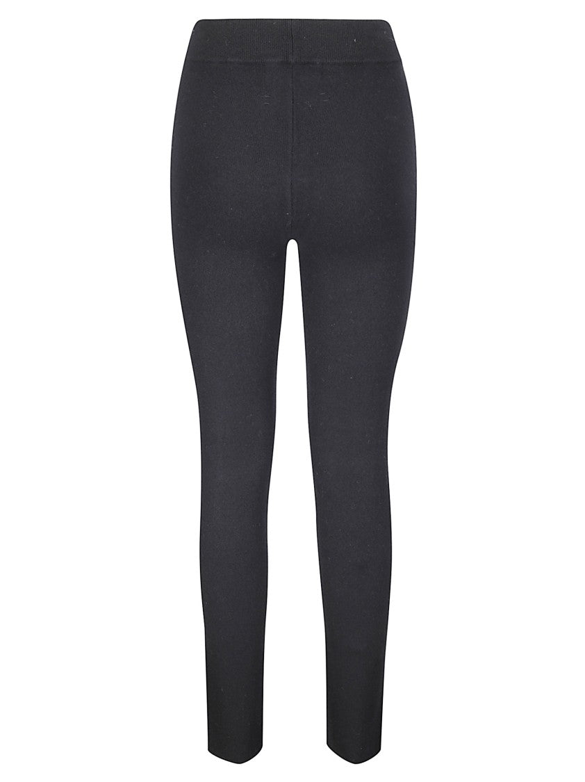 Extreme Cashmere Slim-Fit Leggings With Ribbed Waistband