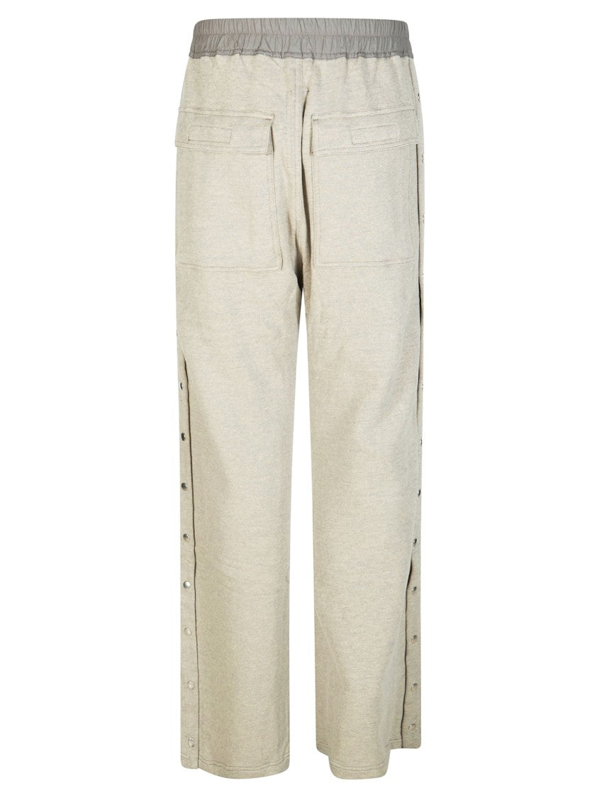 Drkshdw Wide Pusher Wide-Leg Snap Button Cotton Sweatpants