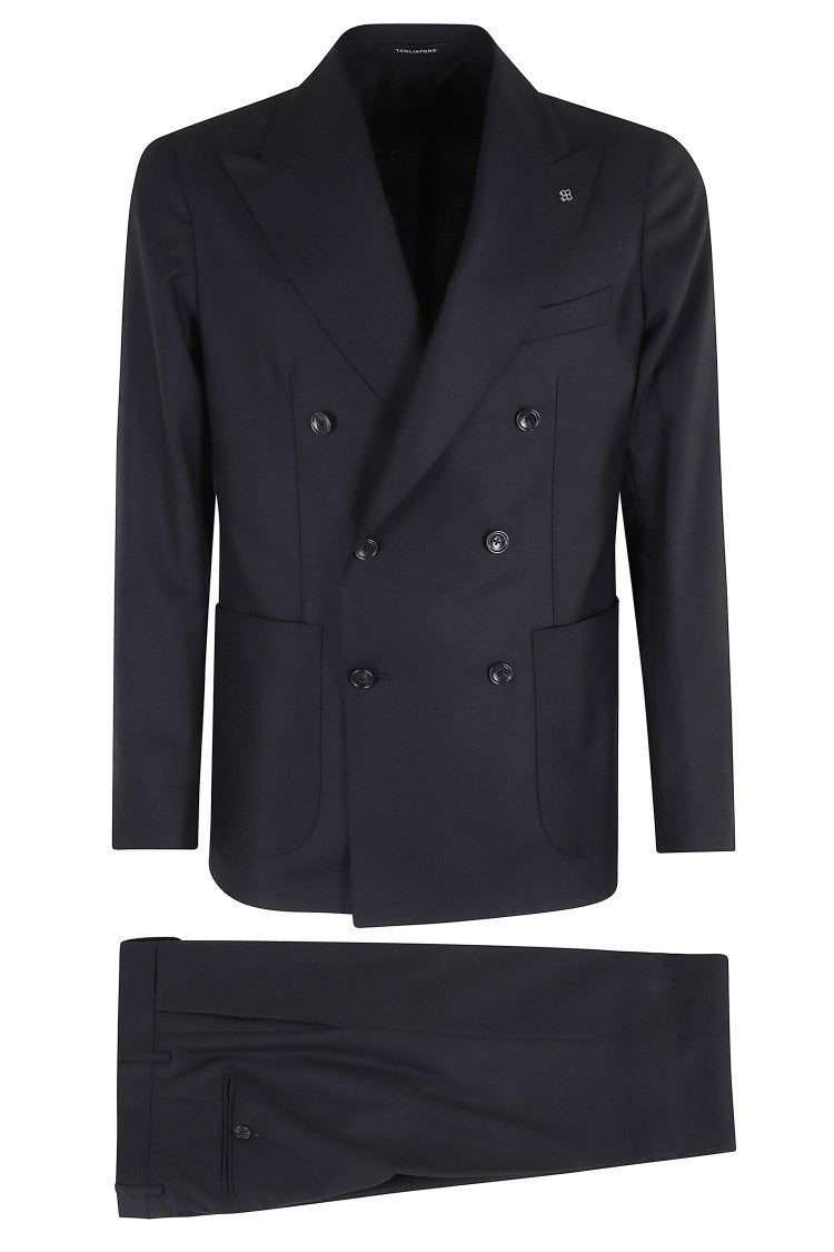 Tagliatore Double-Breasted Tailored Suit In Premium Fabric