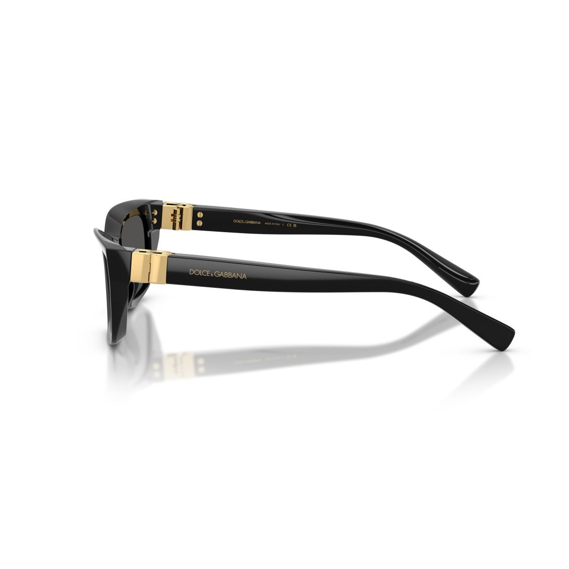 Dolce & Gabbana 0Dg4532 Rectangular Sunglasses With Glossy Black Frame