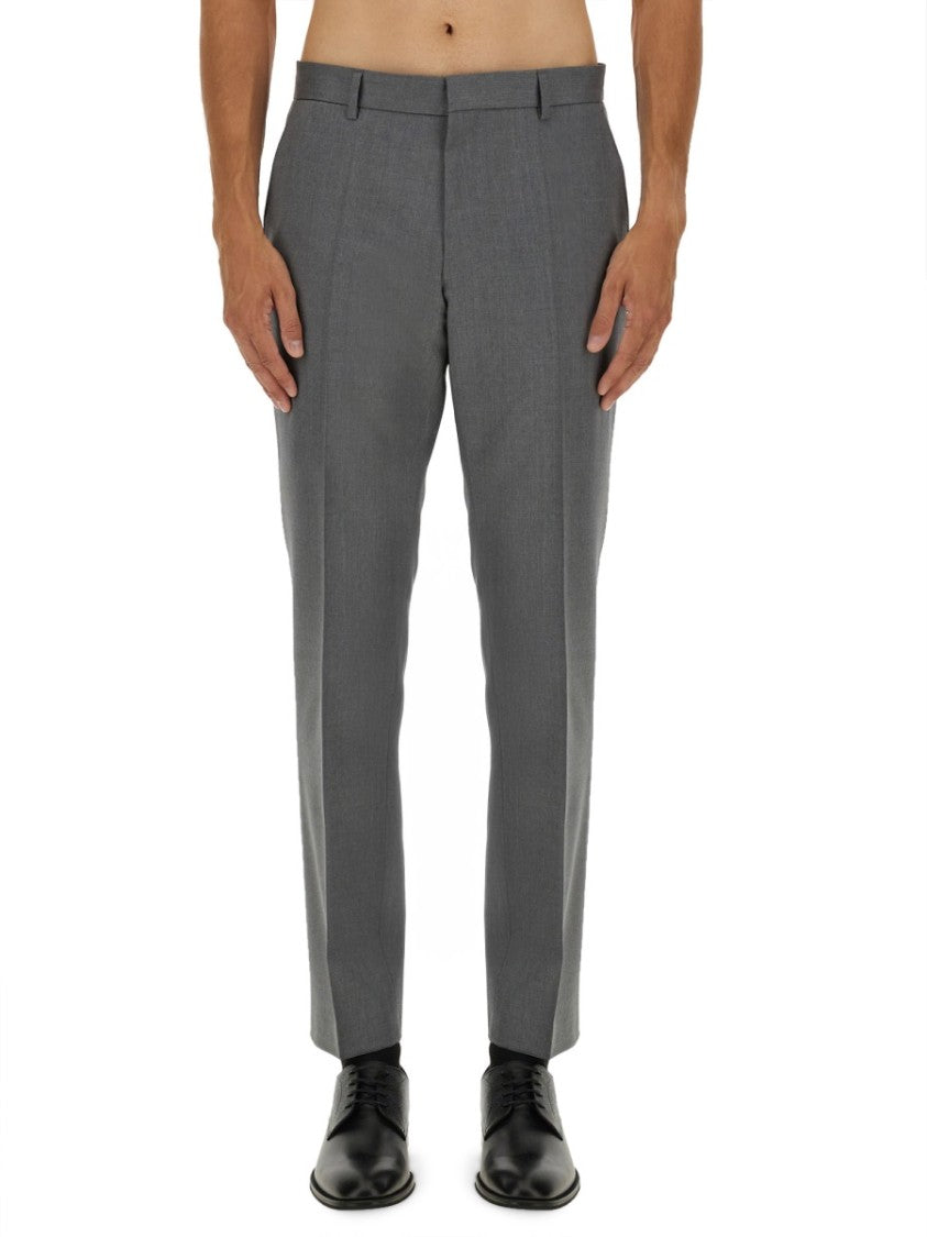 Boss Tailored Slim Fit Pants With Clean Front And Back Pockets