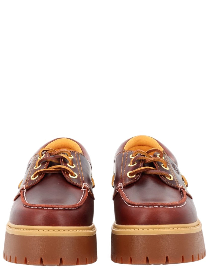 Timberland Loafers With Chunky Sole And Moccasin Stitching