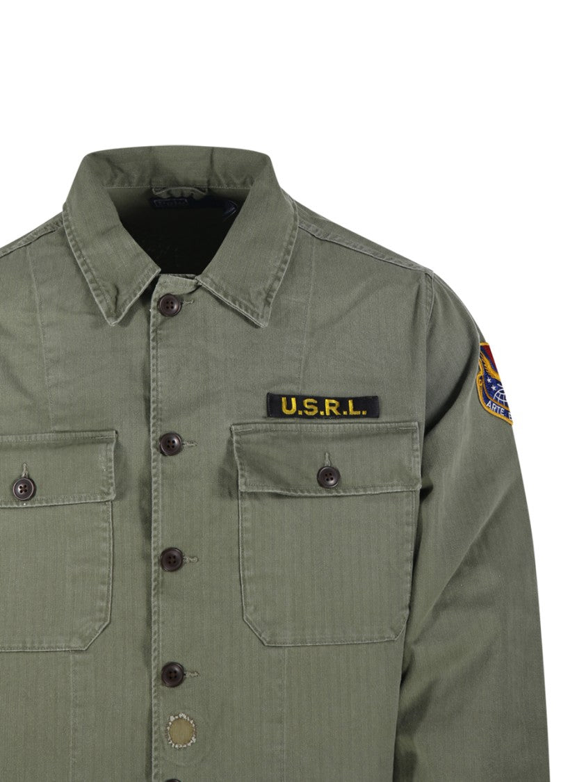 Polo Ralph Lauren Military-Inspired Long-Sleeved Button-Up Shirt