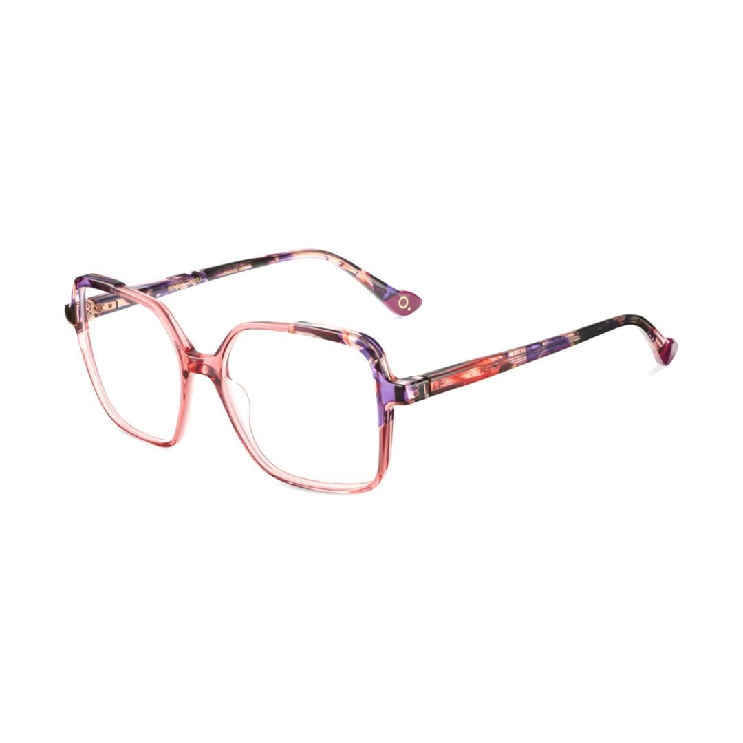 Etnia Barcelona Bruna Geometric Frame Eyeglasses With Artistic Multicolored Temples