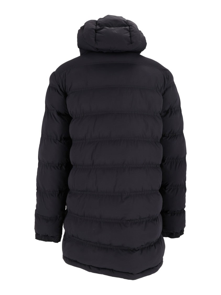Aspesi Quilted Long Parka With Insulating Padded Sections