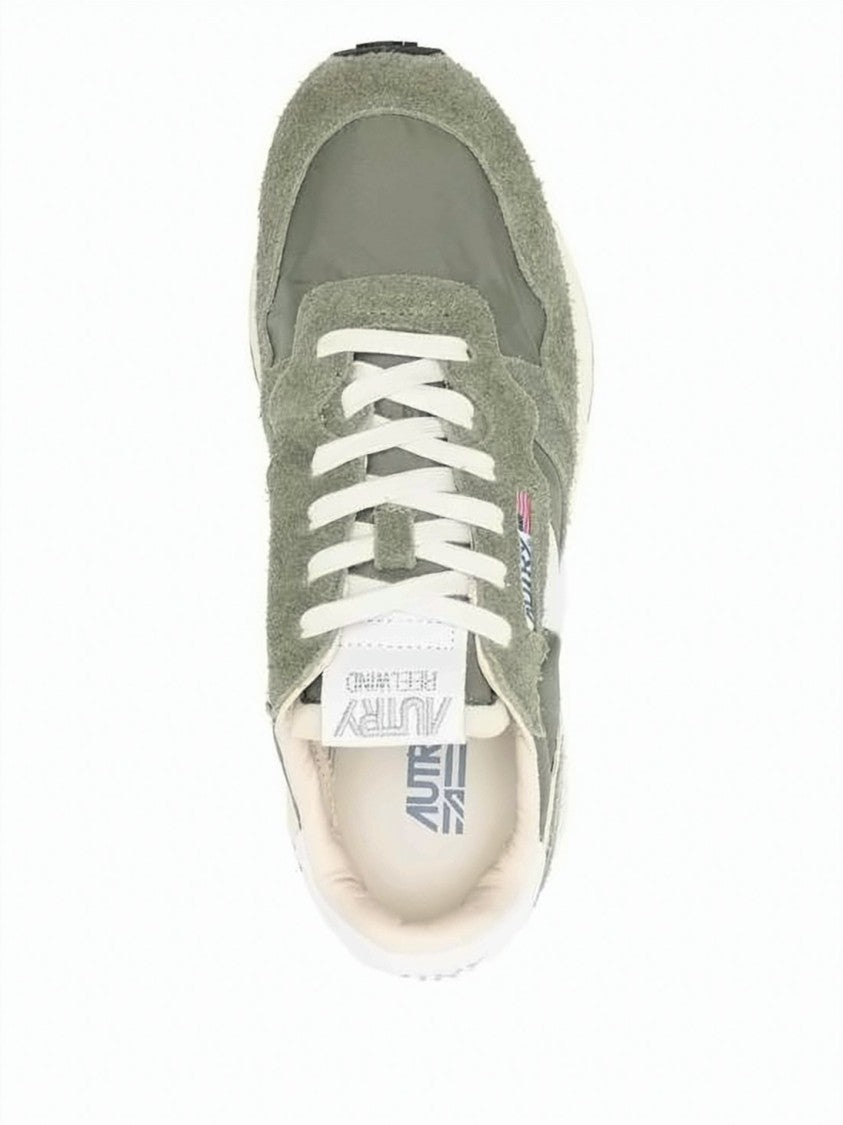 Autry Textured Low-Top Sneakers With Suede