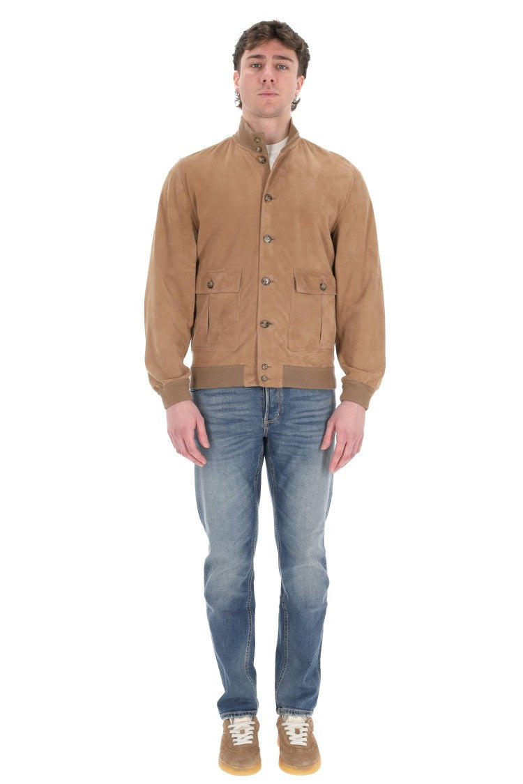 Valstar Classic Suede Jacket With Button-Up Front And Flap Pockets