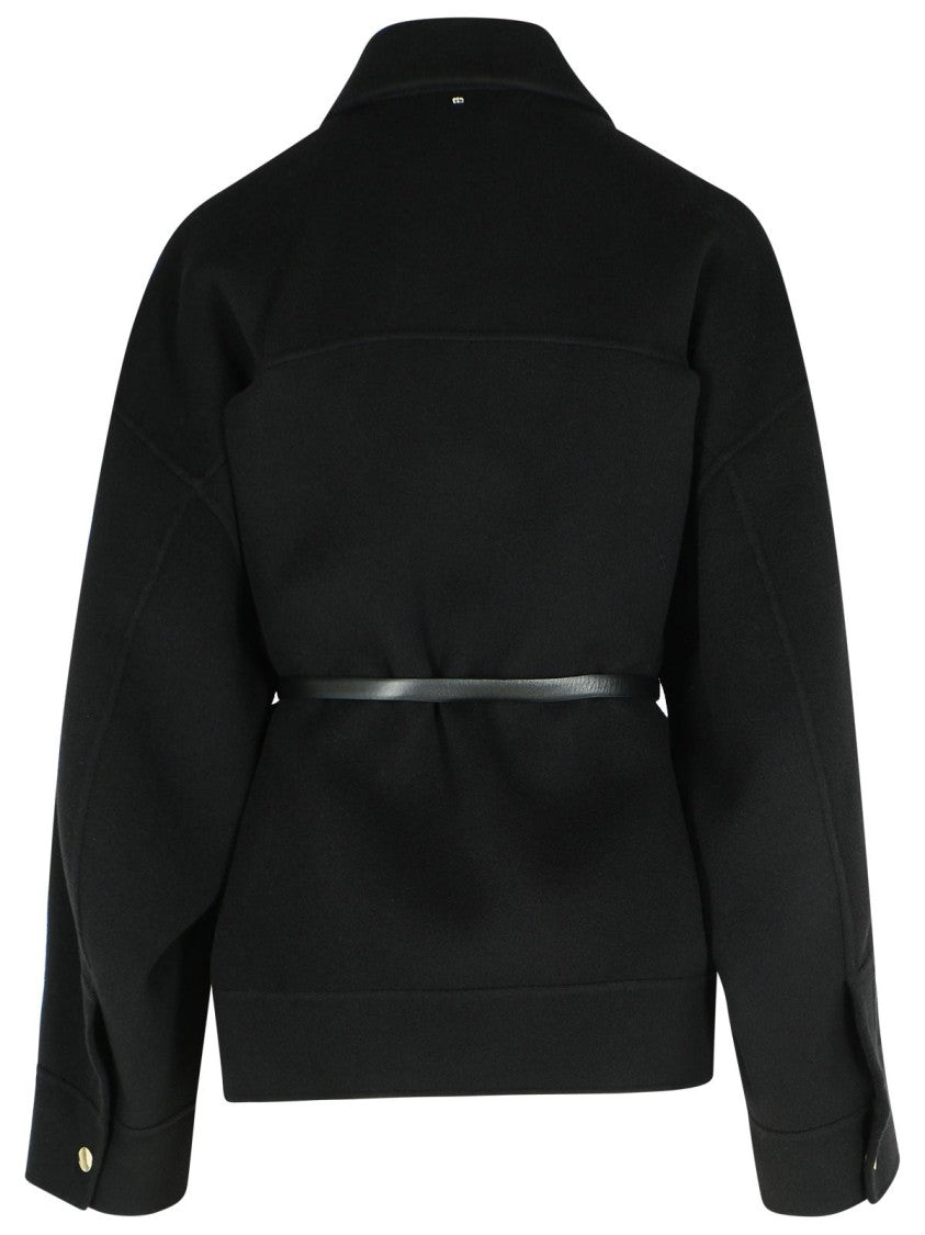 Sportmax Cantore' Black Virgin Wool Jacket