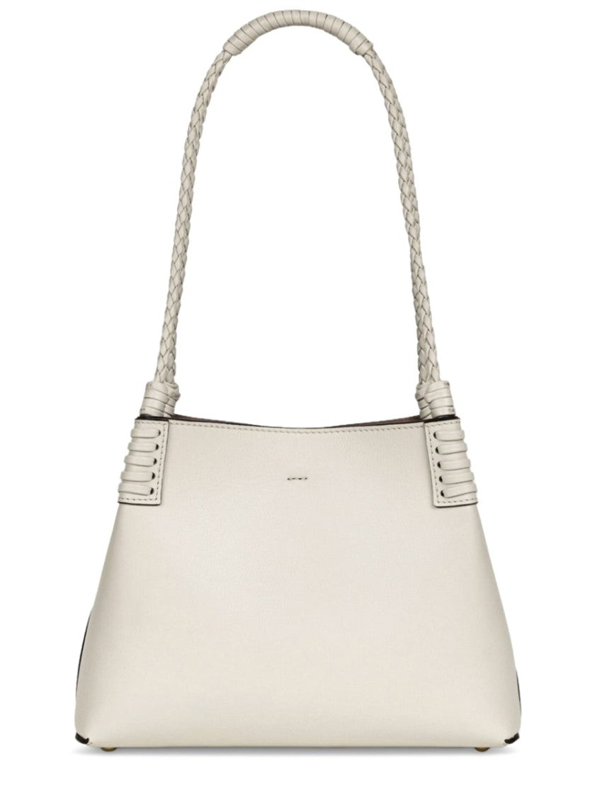 Etro Neutrals Libra Winged Horse Embossed Shopping Bag