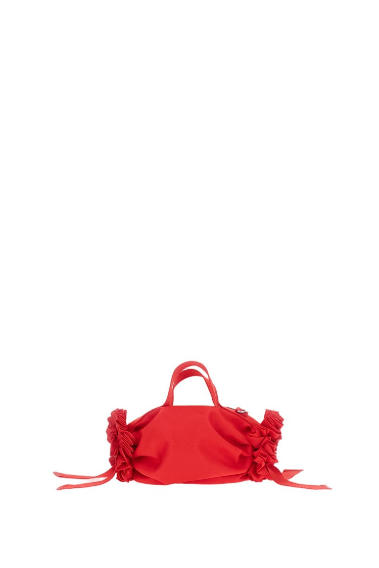 Simone Rocha Red Ribbon Rosette Top-Handle Bag