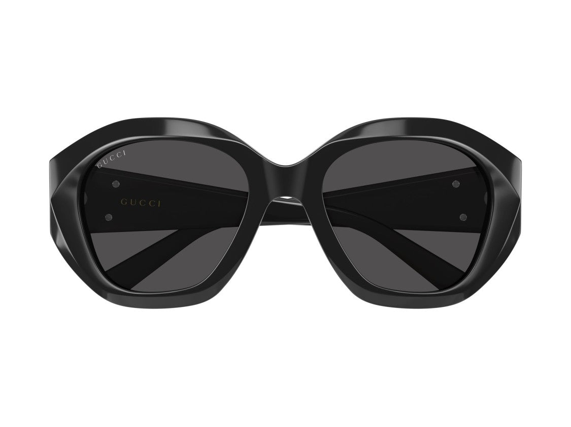 Gucci Black Gg2200s Oversized Geometric Acetate Sunglasses
