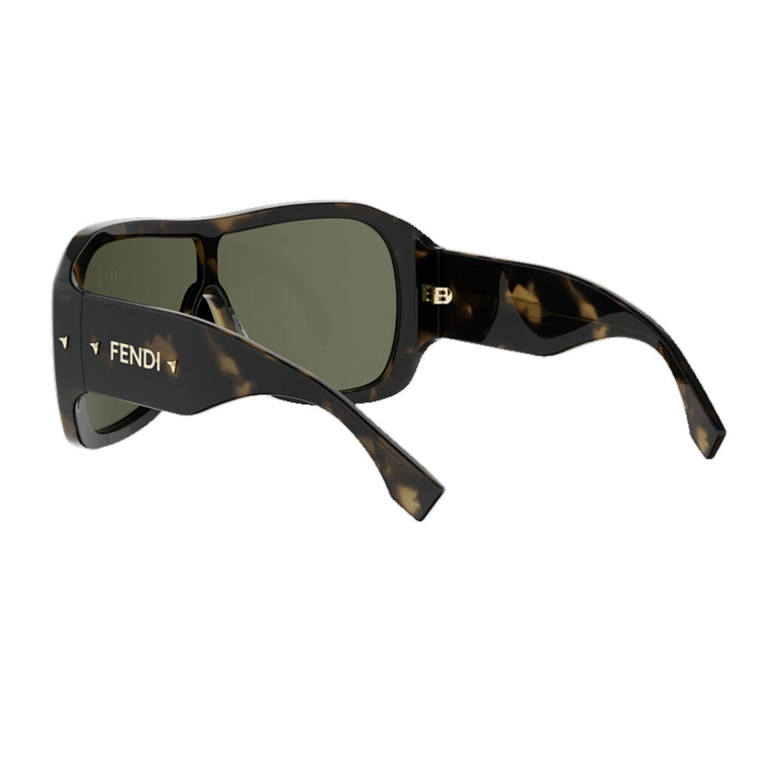 Fendi Havana Screen Oversized Acetate Sunglasses