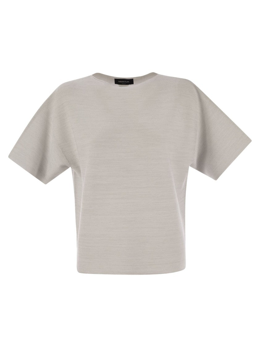 Fabiana Filippi Cotton And Lurex Boat-Neck Sweater