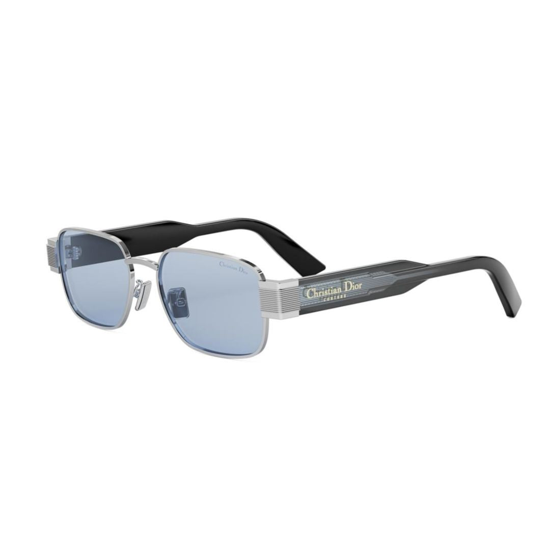Dior Christian  Label S2u Rectangular Silver Frame Sunglasses
