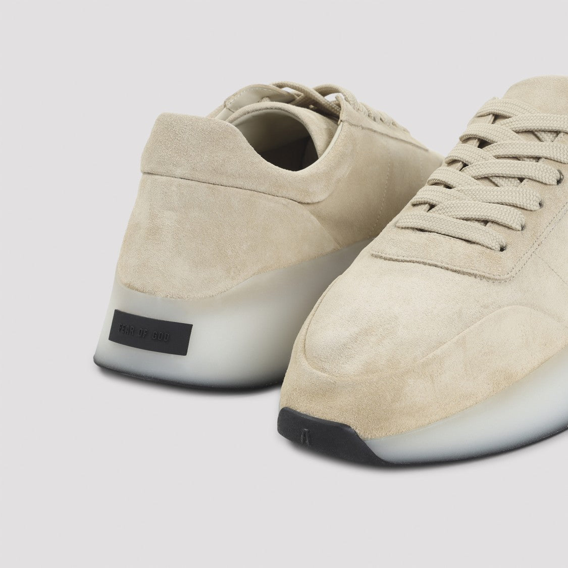 Fear Of God Vintage Runner Beige Suede Leather Sneakers