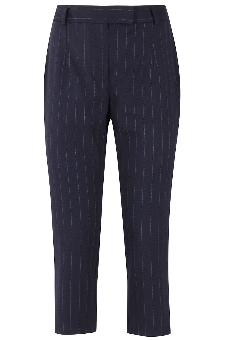 Pinko Pinstriped Straight Leg Pants With Tailored Finish