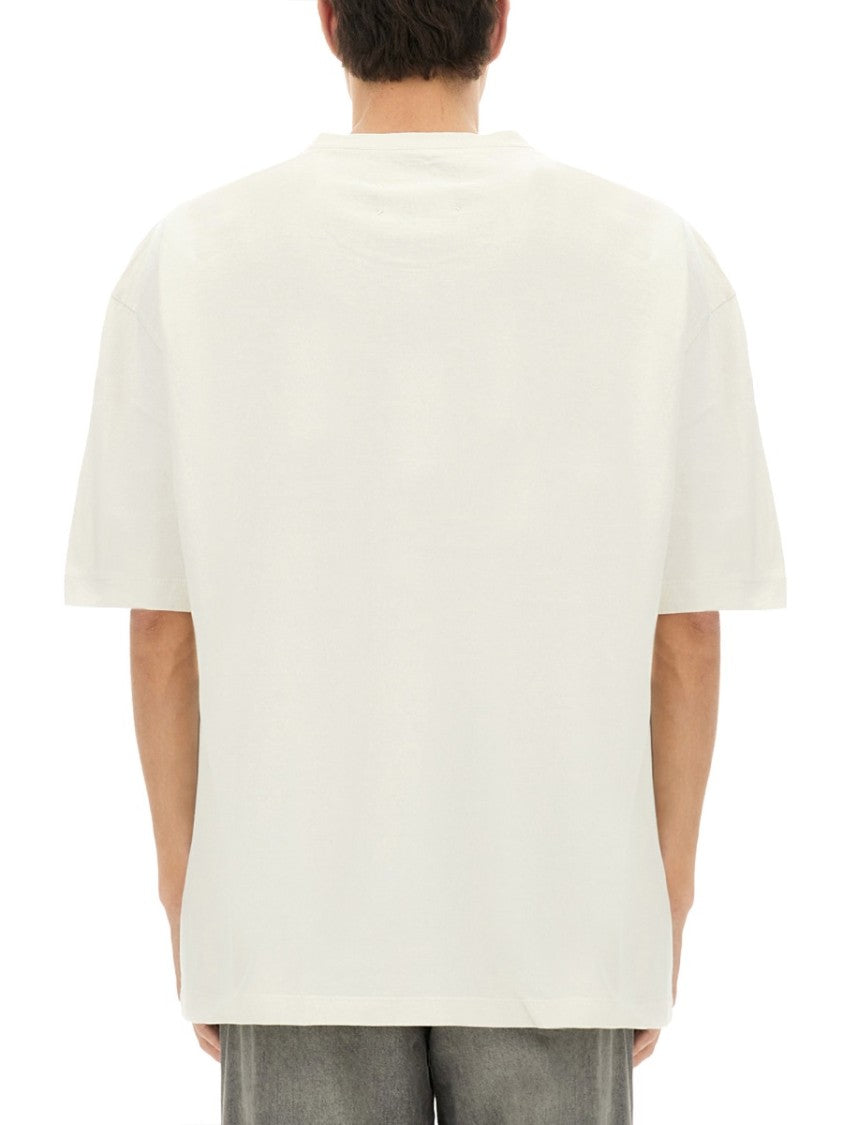 Maison Margiela Oversized T-Shirt With Embossed Logo Design