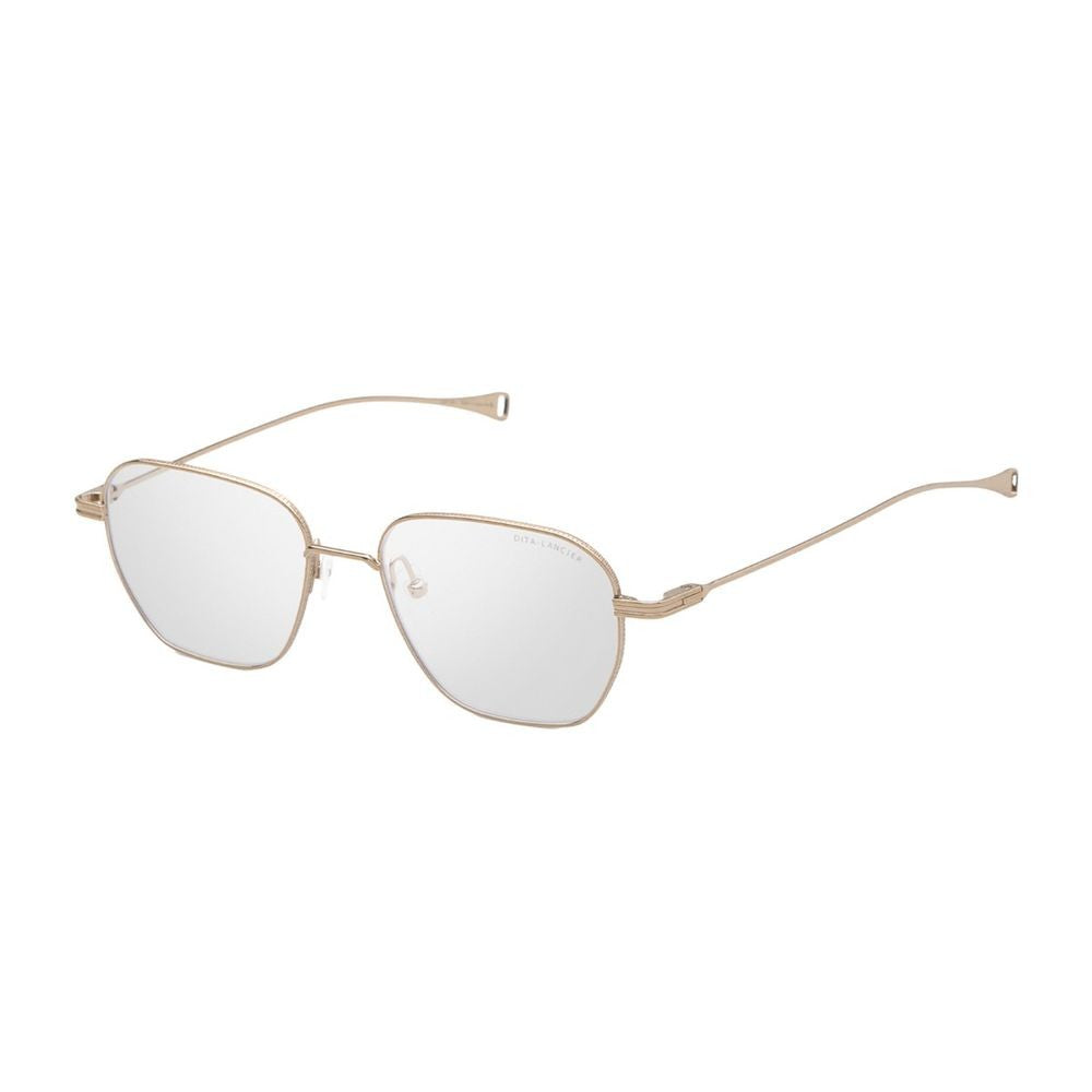 Dita Lancier Lsa 123 Gold Titanium Square Frame Eyewear