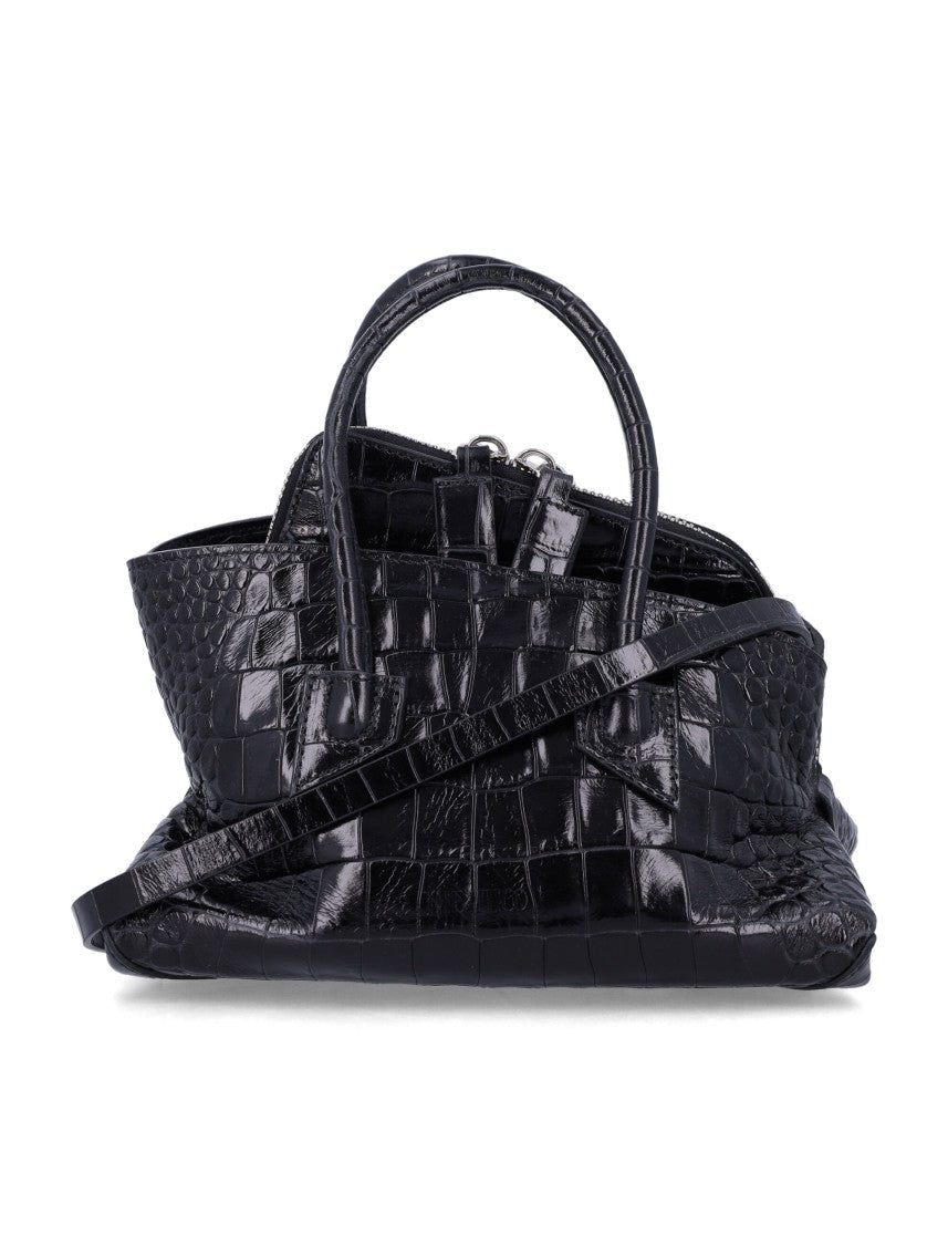 The Attico La Passeggiata Mini Croc-Embossed Bag