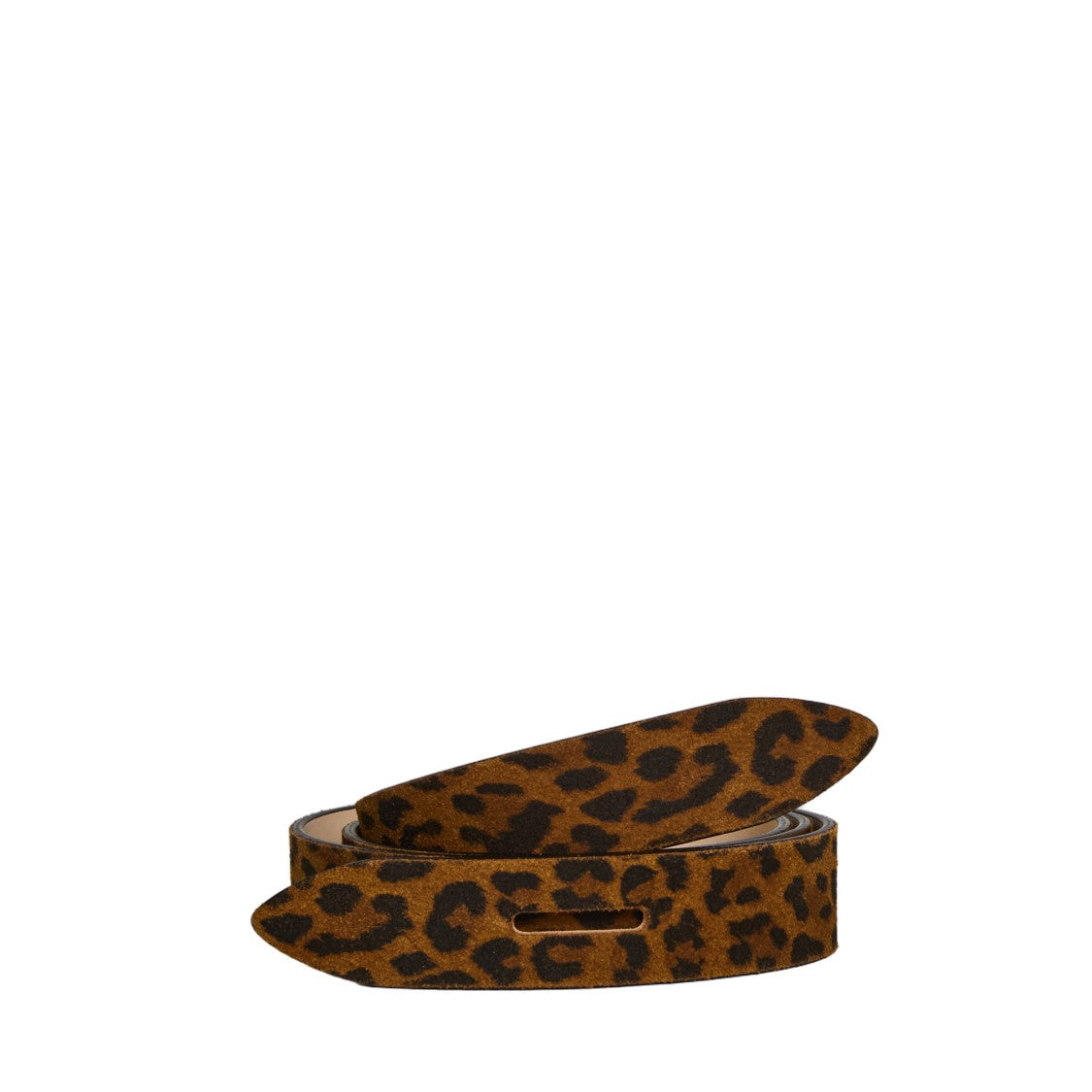 Isabel Marant Lecce Leopard Leather Self-Tie Belt