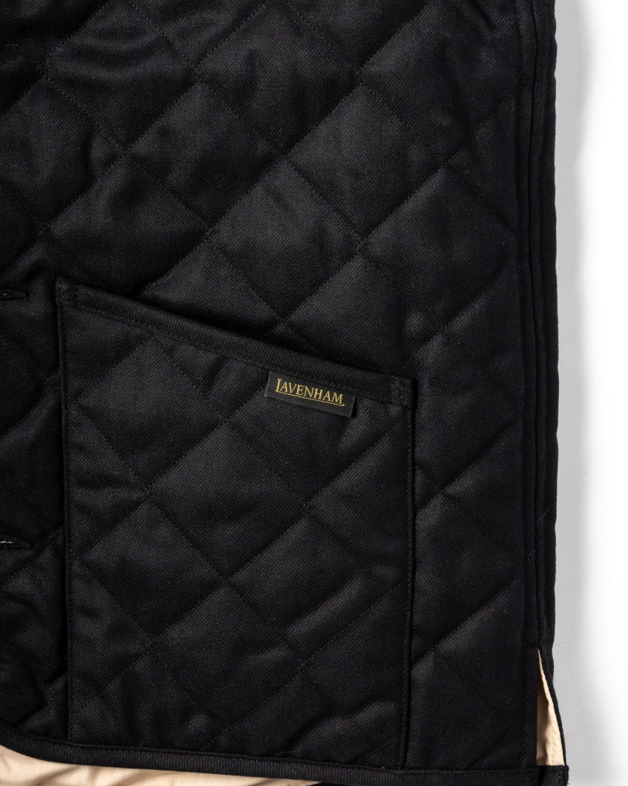 Lavenham Black Edition Wool-Blend Layering Gilet