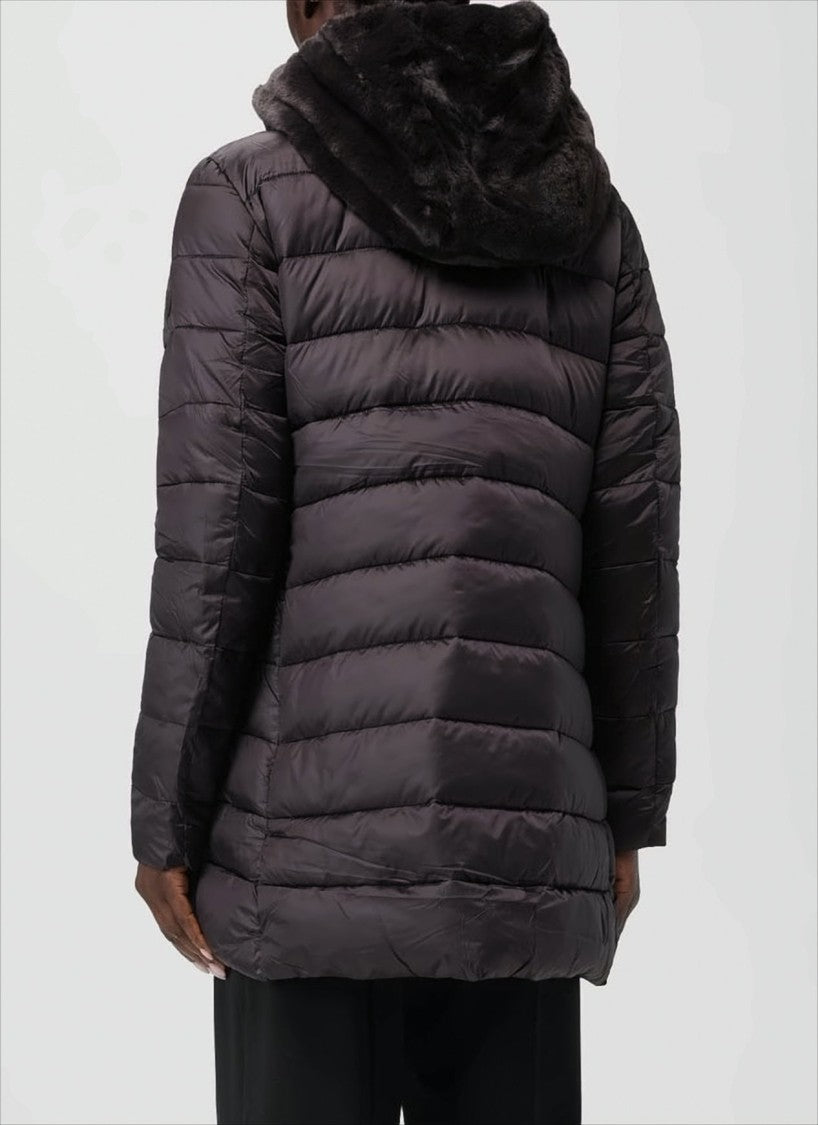 Save The Duck Mid-Length A-Line Hooded Down Jacket