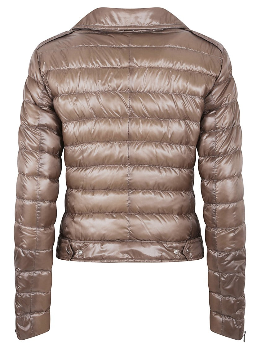 Herno Down-Padded Bomber Jacket With Lapel Collar