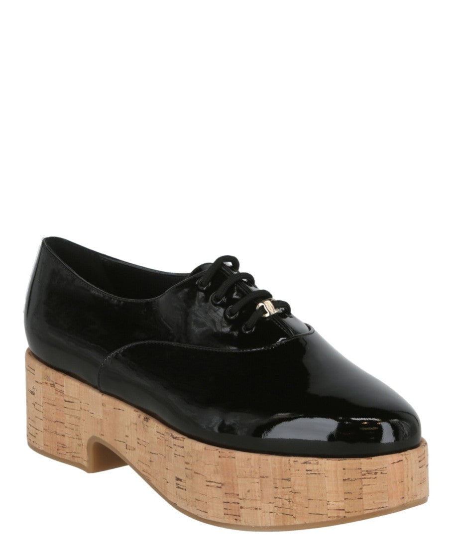 Ferragamo Viviane Platform Patent Leather Oxfords