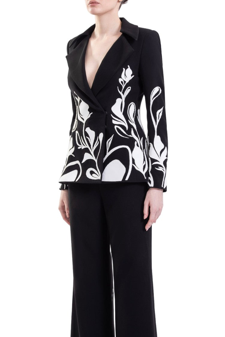 Saiid Kobeisy Laser Cut Tailored Set