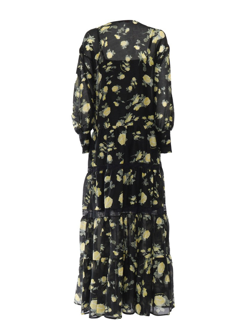 Ermanno Scervino Long Black Dress