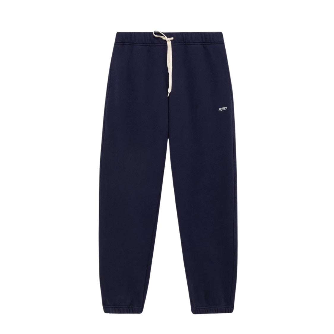 Autry Blue Cotton Double-Stitch Logo Tracksuit Pants