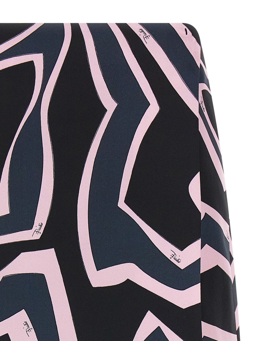 Emilio Pucci 'Labirinto' Print Skirt