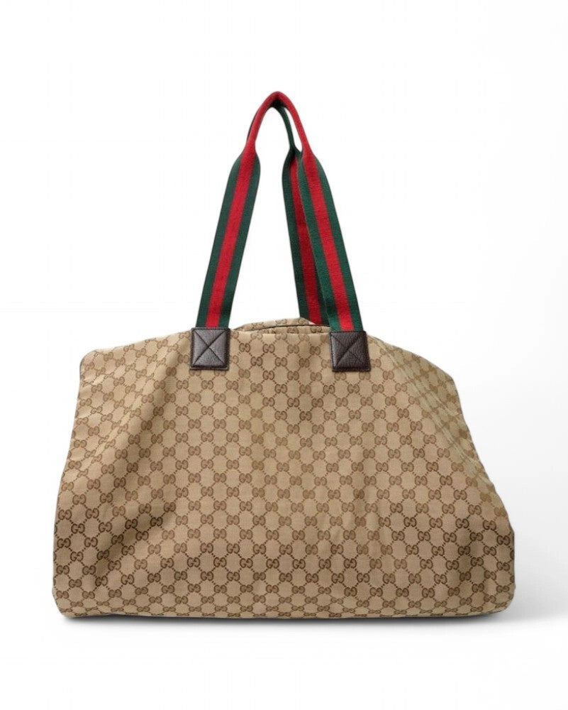 Gucci Brown Gg Supreme Garment Bag