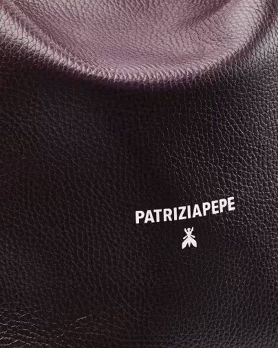 Patrizia Pepe Purple Red Shopper Bag