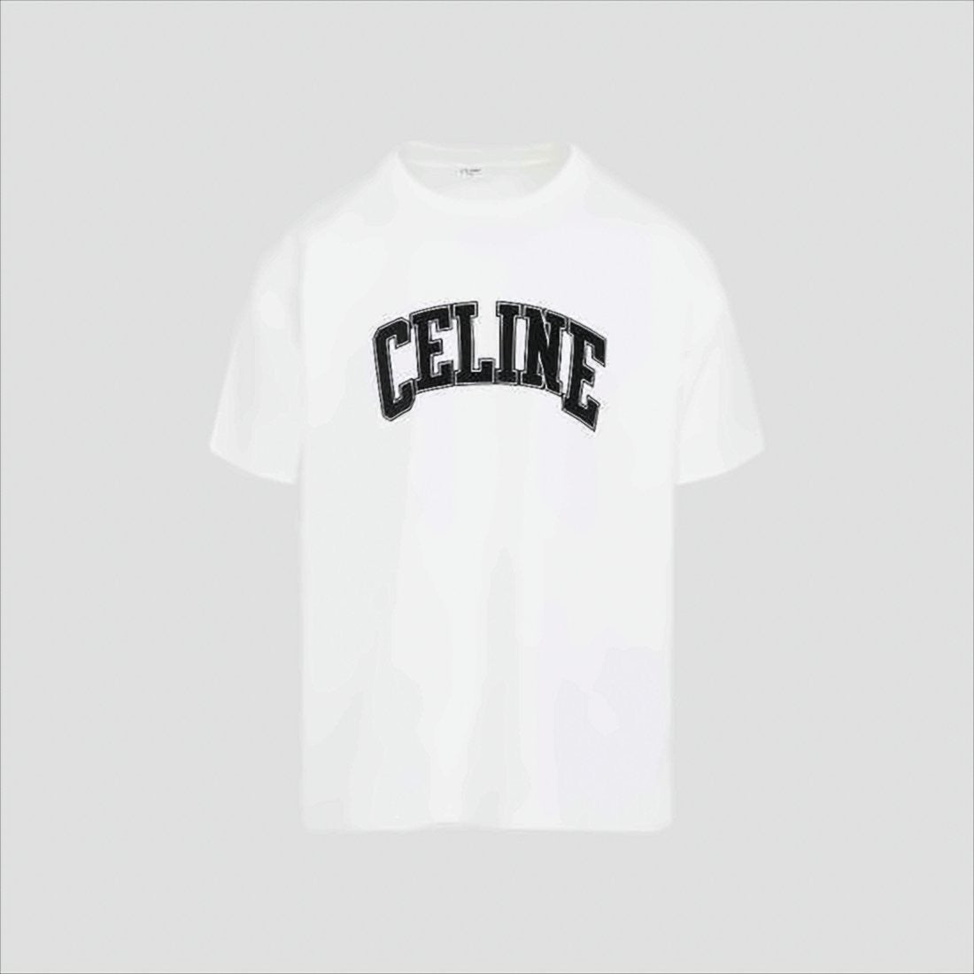 Celine Short-Sleeve T-Shirt With Bold Logo